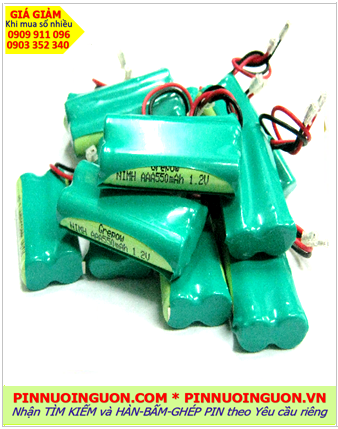 Pin sạc NiMh 2.4v-AAA550mAh, Pin điện thoại bàn không dây Panasonic 2.4v-AAA550mAh